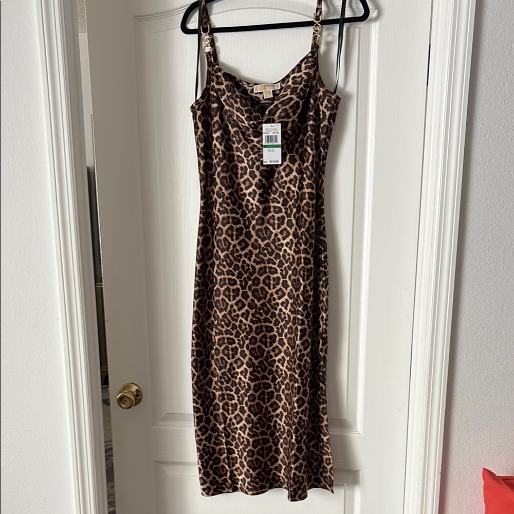 NWT Michael Kors Leopard Print Dress